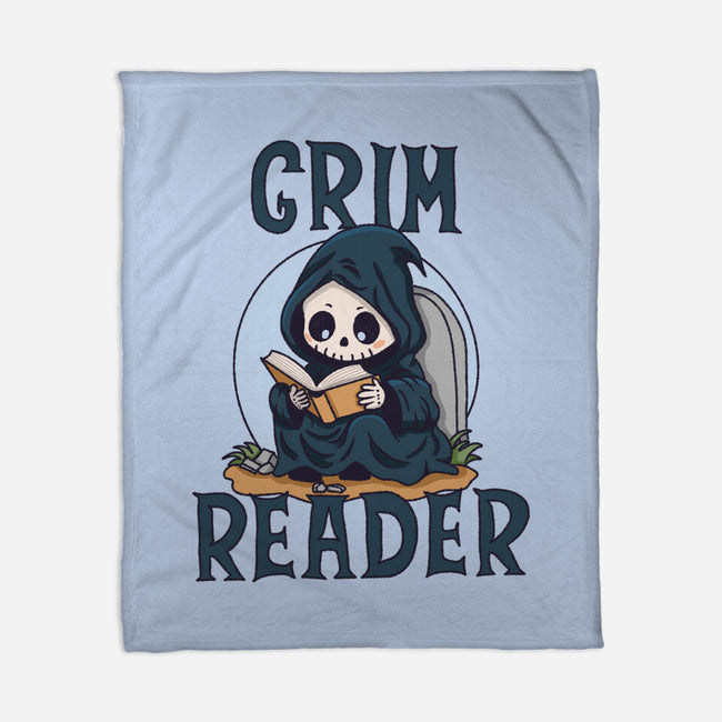 Grim Reader-None-Fleece-Blanket-Loobs