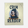 Grim Reader-None-Fleece-Blanket-Loobs
