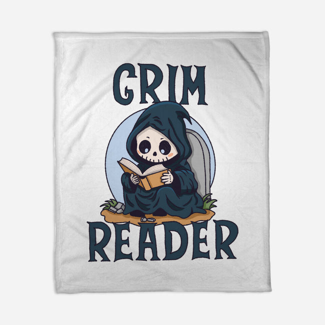 Grim Reader-None-Fleece-Blanket-Loobs