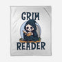 Grim Reader-None-Fleece-Blanket-Loobs