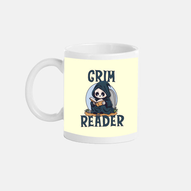 Grim Reader-None-Mug-Drinkware-Loobs
