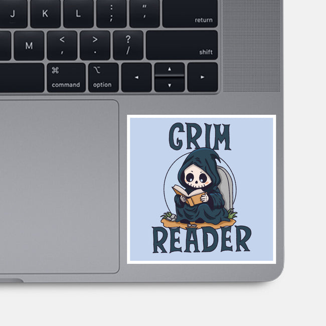 Grim Reader-None-Glossy-Sticker-Loobs
