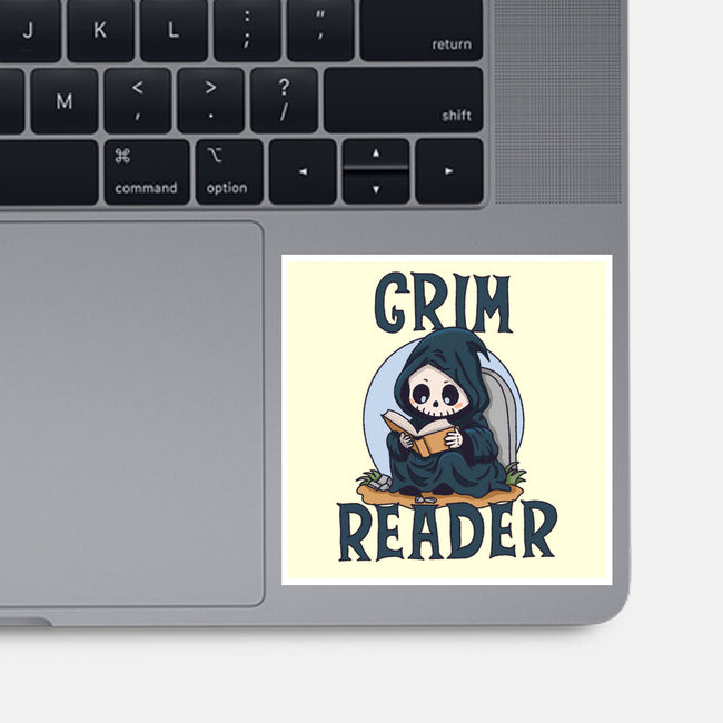 Grim Reader-None-Glossy-Sticker-Loobs