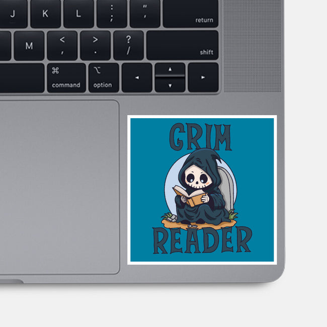 Grim Reader-None-Glossy-Sticker-Loobs