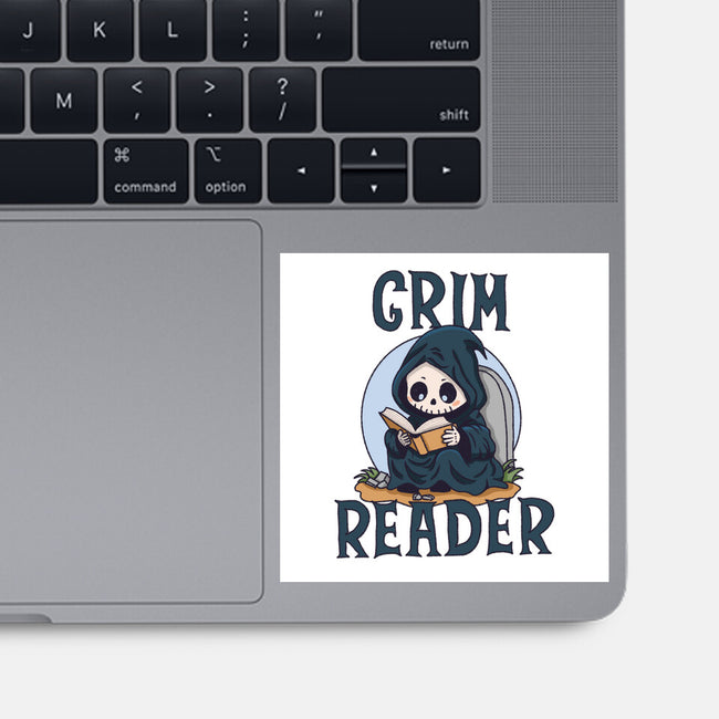 Grim Reader-None-Glossy-Sticker-Loobs