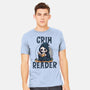 Grim Reader-Mens-Heavyweight-Tee-Loobs