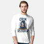 Grim Reader-Mens-Long Sleeved-Tee-Loobs