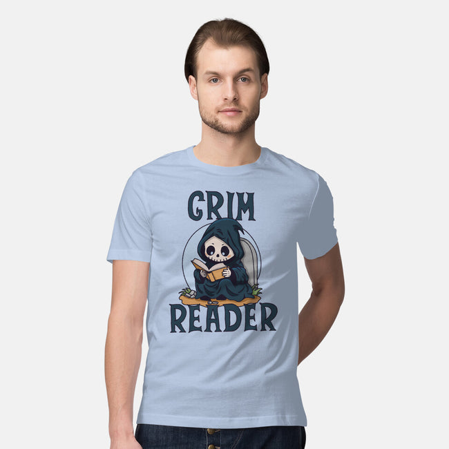 Grim Reader-Mens-Premium-Tee-Loobs
