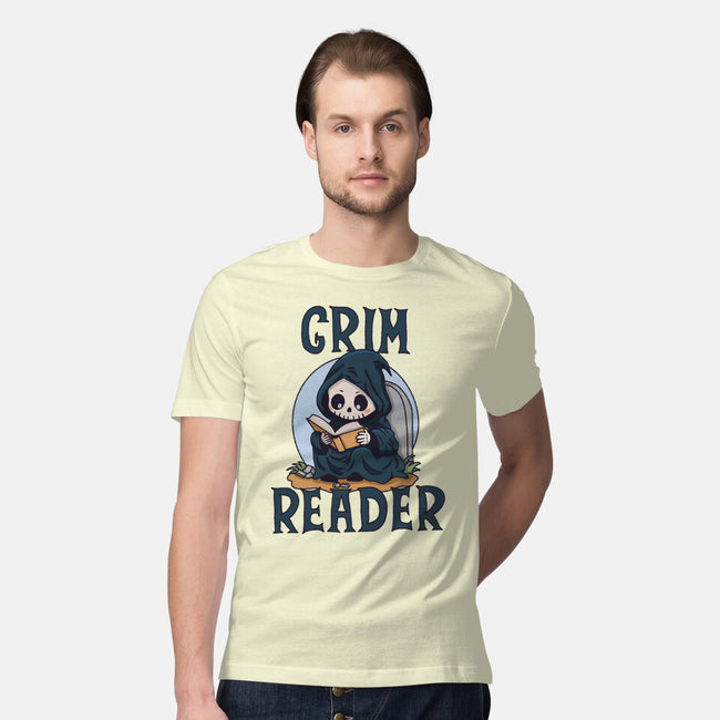 Grim Reader-Mens-Premium-Tee-Loobs