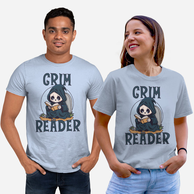 Grim Reader-Unisex-Basic-Tee-Loobs
