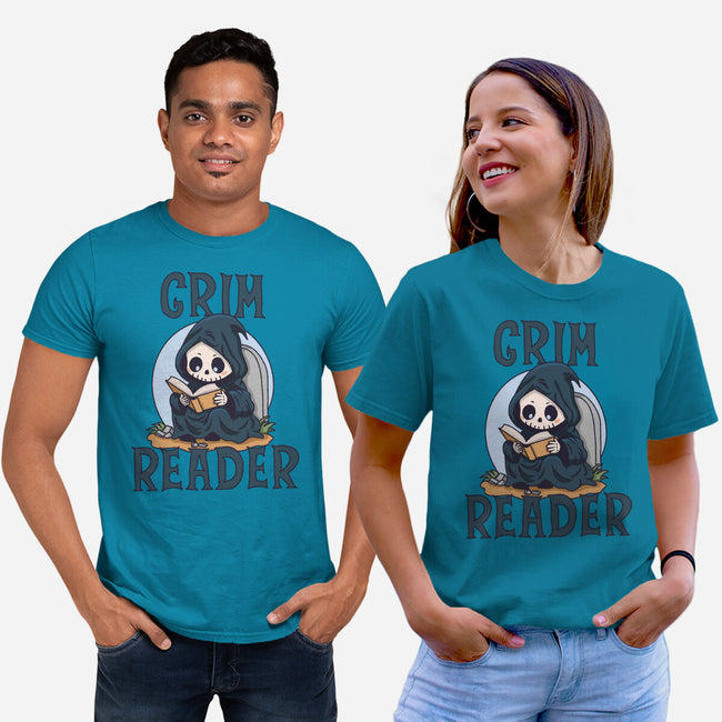 Grim Reader-Unisex-Basic-Tee-Loobs