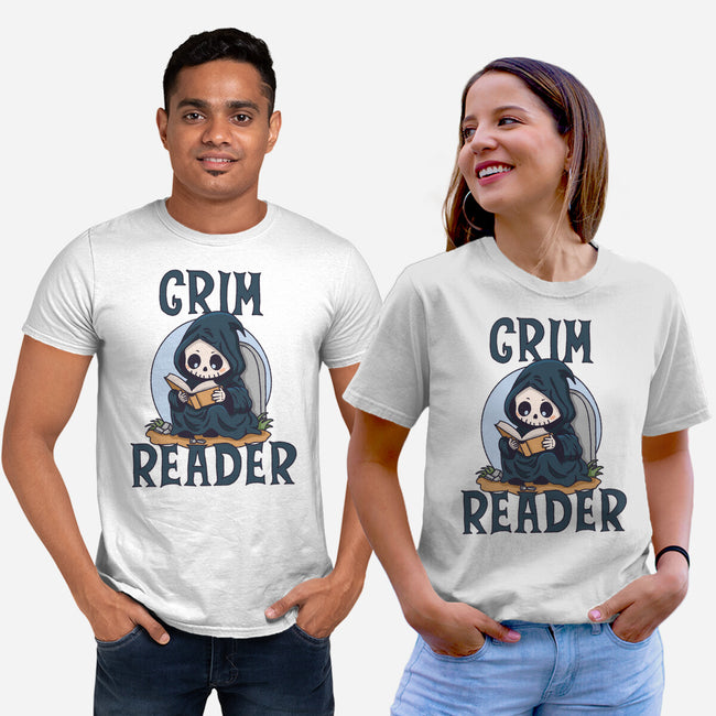 Grim Reader-Unisex-Basic-Tee-Loobs