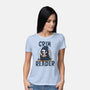 Grim Reader-Womens-Basic-Tee-Loobs