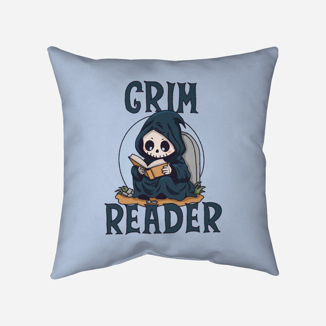 Grim Reader-None-Removable Cover w Insert-Throw Pillow-Loobs