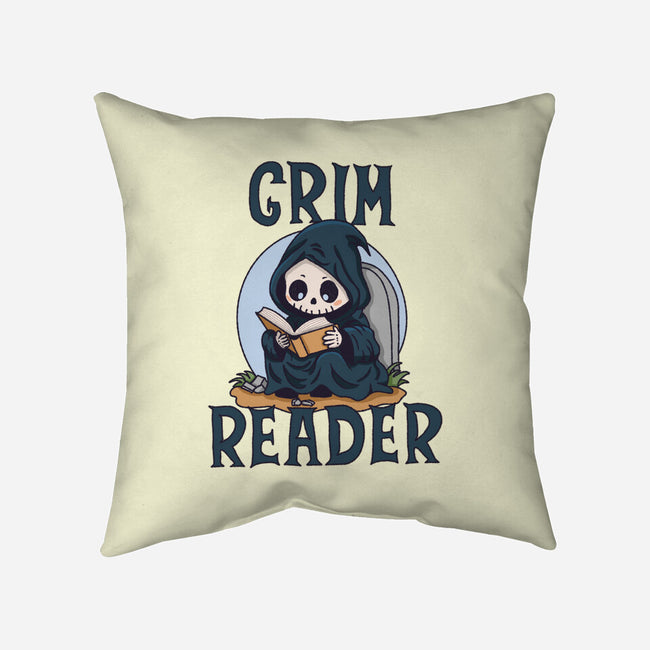 Grim Reader-None-Removable Cover w Insert-Throw Pillow-Loobs