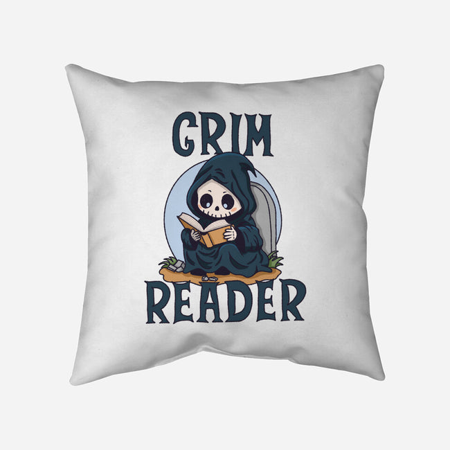 Grim Reader-None-Removable Cover w Insert-Throw Pillow-Loobs