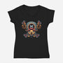 I Love Cotton Candies-Womens-V-Neck-Tee-glitchygorilla
