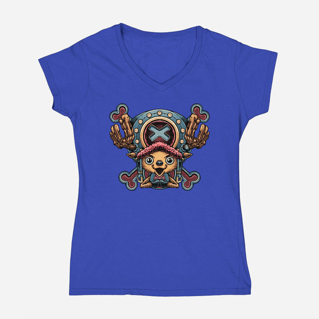 I Love Cotton Candies-Womens-V-Neck-Tee-glitchygorilla
