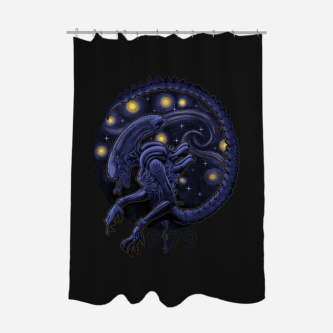 StarryMorph-None-Polyester-Shower Curtain-Astrobot Invention