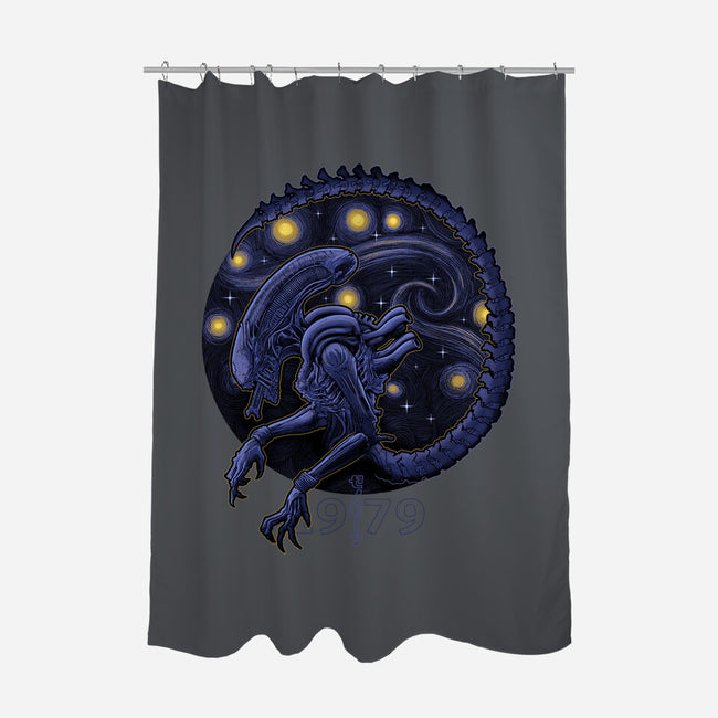 StarryMorph-None-Polyester-Shower Curtain-Astrobot Invention