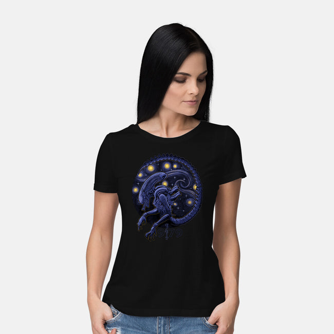 StarryMorph-Womens-Basic-Tee-Astrobot Invention