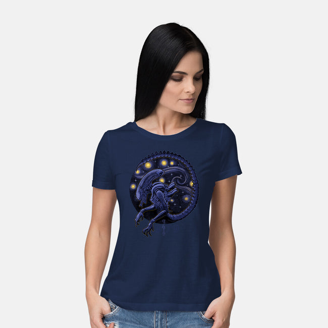 StarryMorph-Womens-Basic-Tee-Astrobot Invention