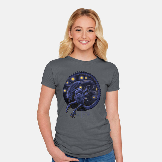 StarryMorph-Womens-Fitted-Tee-Astrobot Invention