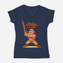 Fathers Of The Universe-Womens-V-Neck-Tee-P1yu5h