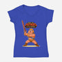 Fathers Of The Universe-Womens-V-Neck-Tee-P1yu5h