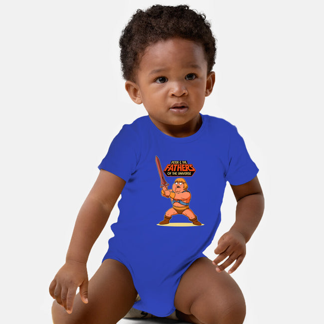 Fathers Of The Universe-Baby-Basic-Onesie-P1yu5h
