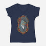 Peaky Bender-Womens-V-Neck-Tee-P1yu5h