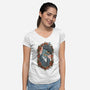Peaky Bender-Womens-V-Neck-Tee-P1yu5h