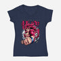 Super Saiyan 4 Returns-Womens-V-Neck-Tee-Diego Oliver