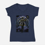 Freiren Shadow Nebula-Womens-V-Neck-Tee-Astrobot Invention