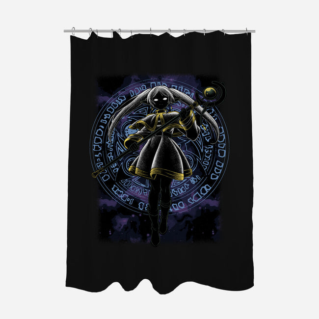 Freiren Shadow Nebula-None-Polyester-Shower Curtain-Astrobot Invention