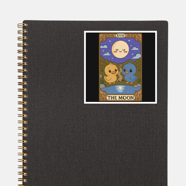 Duck Tarot The Moon-None-Glossy-Sticker-Loobs