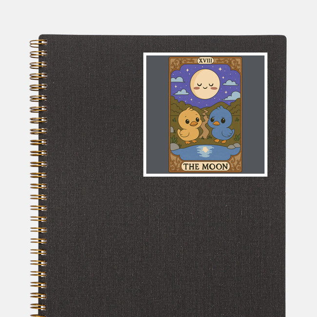 Duck Tarot The Moon-None-Glossy-Sticker-Loobs