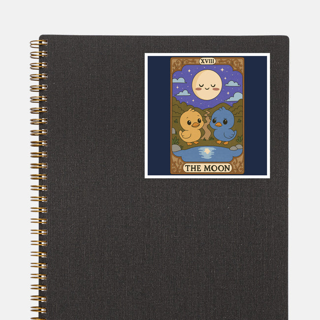 Duck Tarot The Moon-None-Glossy-Sticker-Loobs