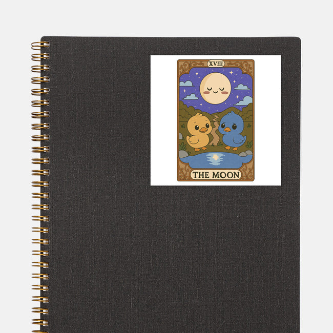 Duck Tarot The Moon-None-Glossy-Sticker-Loobs