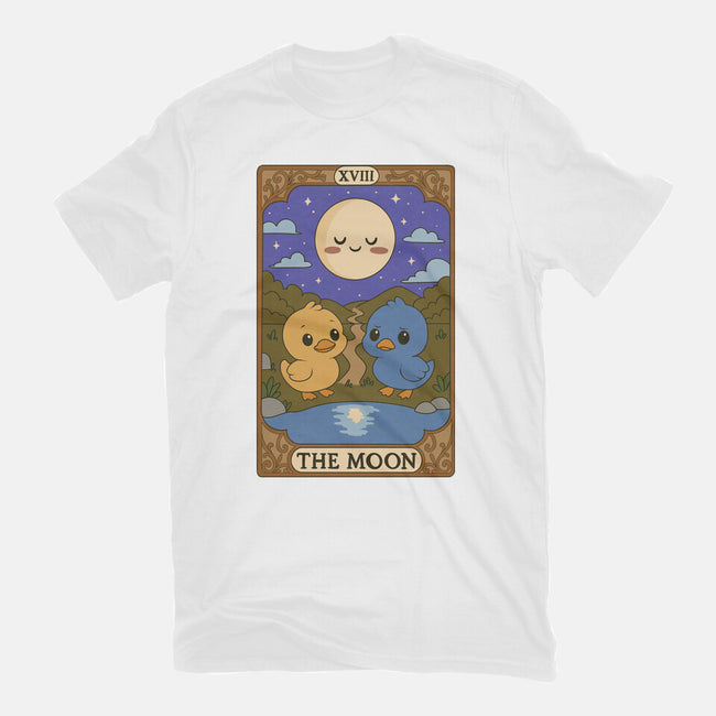 Duck Tarot The Moon-Womens-Fitted-Tee-Loobs