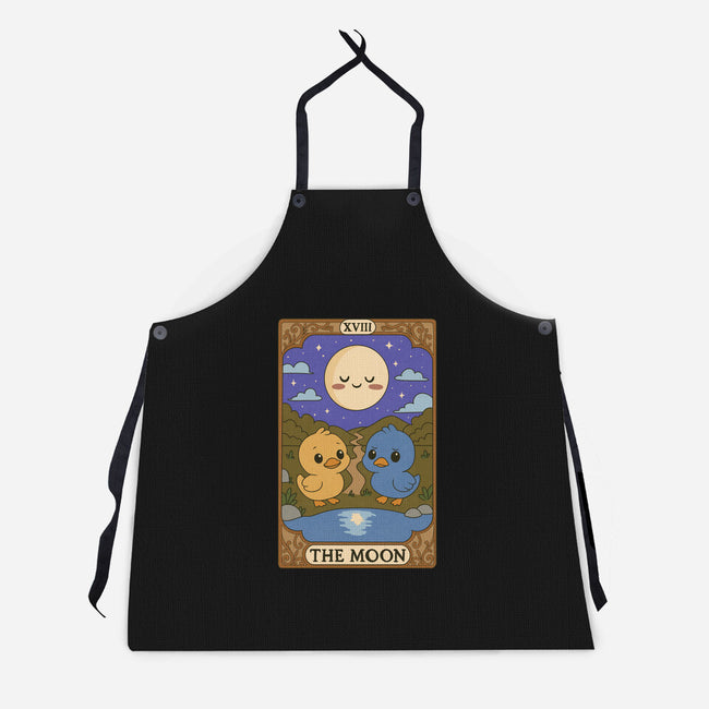 Duck Tarot The Moon-Unisex-Kitchen-Apron-Loobs