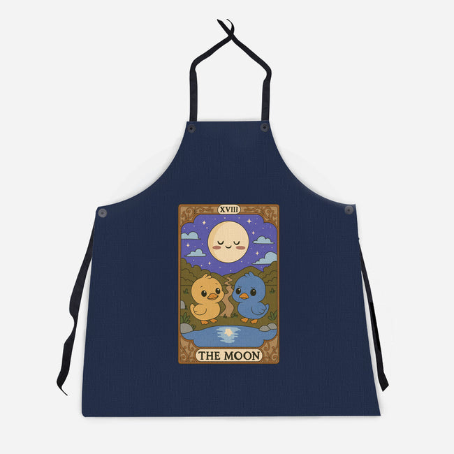Duck Tarot The Moon-Unisex-Kitchen-Apron-Loobs