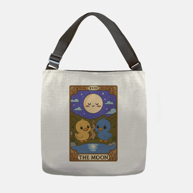 Duck Tarot The Moon-None-Adjustable Tote-Bag-Loobs