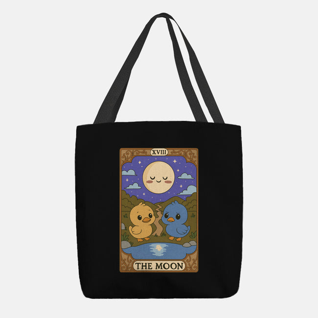 Duck Tarot The Moon-None-Basic Tote-Bag-Loobs