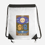 Duck Tarot The Moon-None-Drawstring-Bag-Loobs