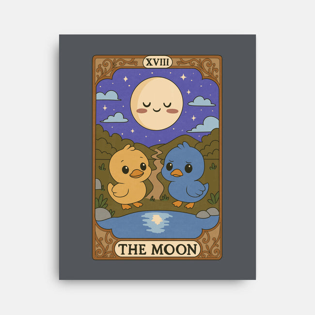 Duck Tarot The Moon-None-Stretched-Canvas-Loobs