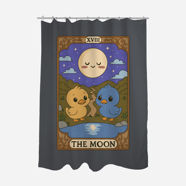 Duck Tarot The Moon-None-Polyester-Shower Curtain-Loobs