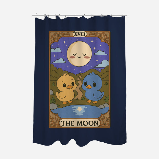 Duck Tarot The Moon-None-Polyester-Shower Curtain-Loobs