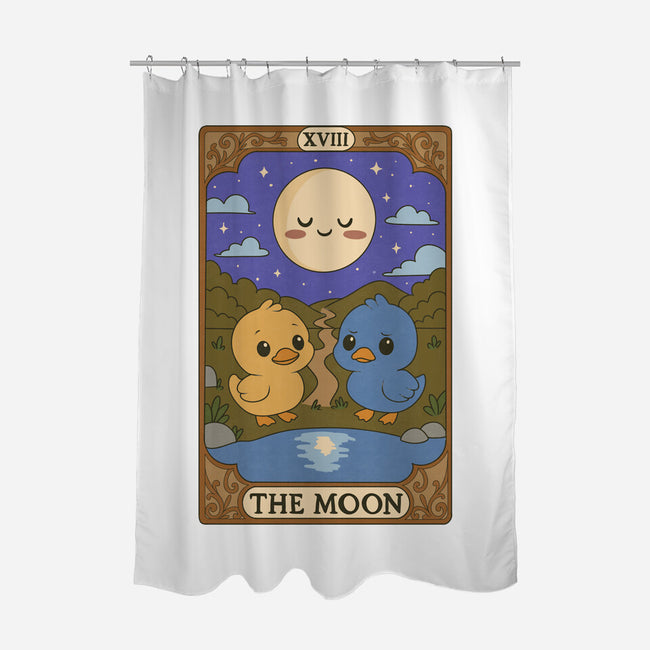 Duck Tarot The Moon-None-Polyester-Shower Curtain-Loobs