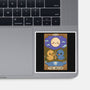 Duck Tarot The Moon-None-Glossy-Sticker-Loobs